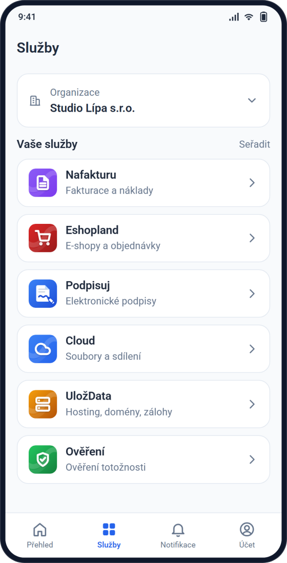 Všechny služby v kapse