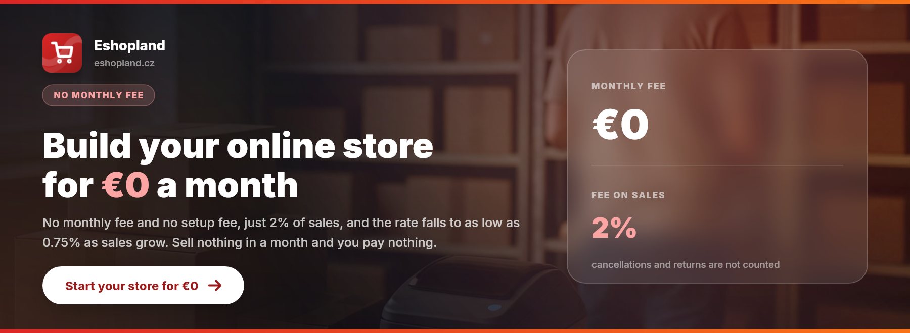 Eshopland: An online shop that looks and works like the big retailers, at a fraction of the cost