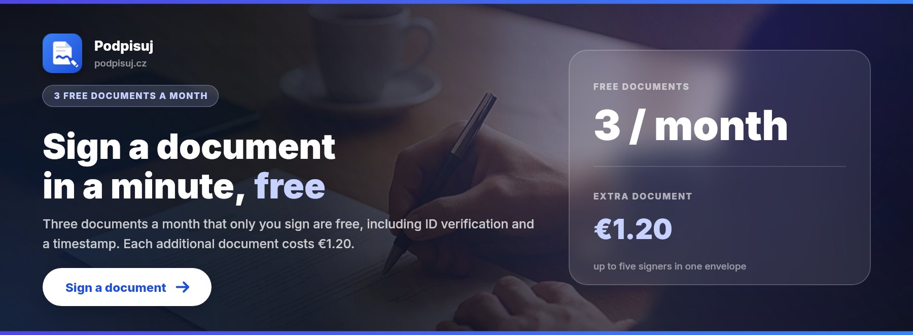 Podpisuj: Contracts signed in a minute, no printer needed