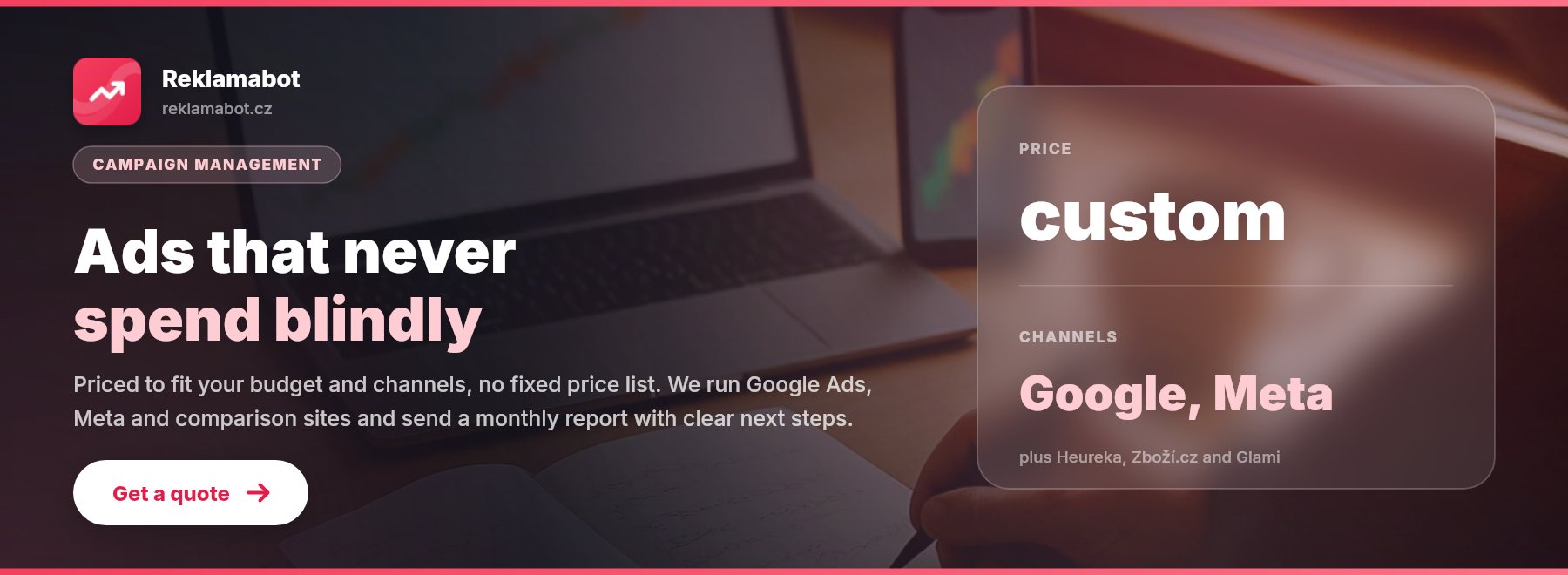 Advertising: Google, Meta and price comparison sites without wasted spend
