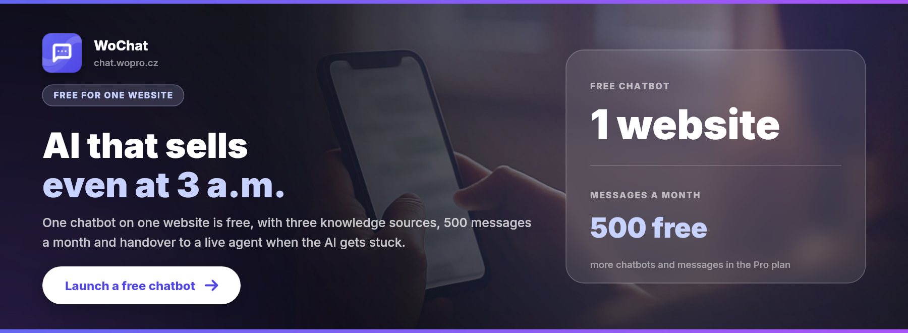 WoChat: AI that sells for you, 24 hours a day